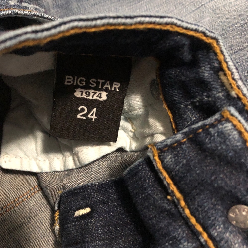 Big Star "Alex" Mid-rise Skinny distressed jeans - sizes 24 - Picture 9 of 15